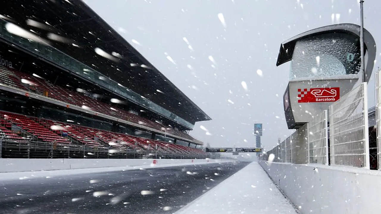 Se întâmplă și la case mai mari! Zăpada a amânat testele ce preced startul sezonului în Formula 1