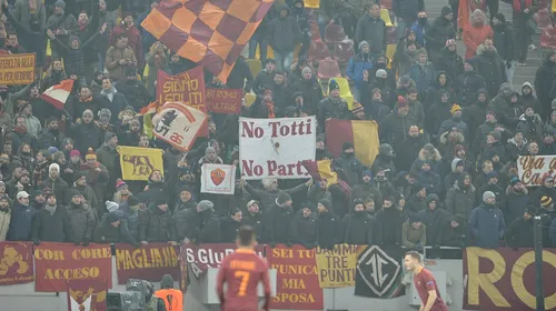 FOTO | Fanii Romei au adus în România un banner dedicat Rapidului, dar „liniștea” nu a durat mult. Bătaie cu stewarzii de pe Național Arena