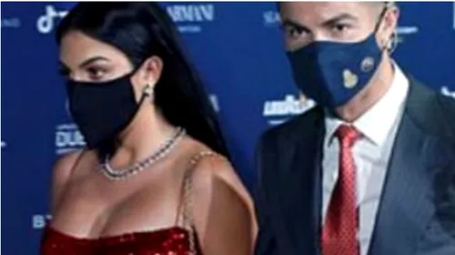 Prima mască textilă care ar distruge COVID-19, purtată de Georgina Rodriguez. A atras toate privirile lângă Cristiano Ronaldo