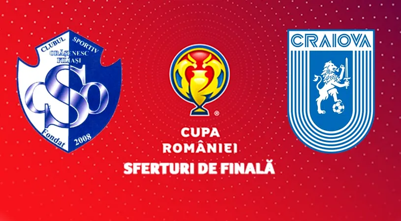 ACSO Filiași n-a mai fost capabilă de surprize și pe ”Ion Oblemenco”, în sfertul de Cupa României cu Universitatea Craiova. Echipa din Liga 3 iese cu fruntea sus din competiție