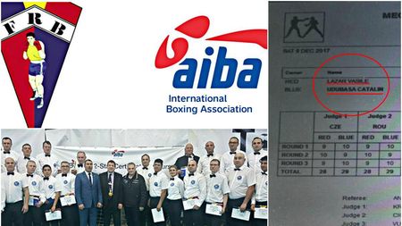 EXCLUSIV | Meci-fantomă "organizat" de FR Box sub tutela AIBA. Conform fișei, la Centura Moldovei "au urcat" în ring doi membri ai Biroului Federal! Cei doi se miră, AIBA și federația se comportă ciudat, arbitra cehă nu mai ține minte | FOTO cu actul fals