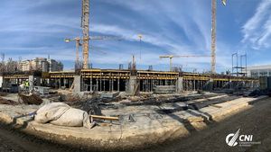 FOTO | Stadionul Giuleşti prinde contur. La noua arenă a Rapidului se înalţă tribunele, dar pandemia de coronavirus poate afecta serios stadiul lucrărilor