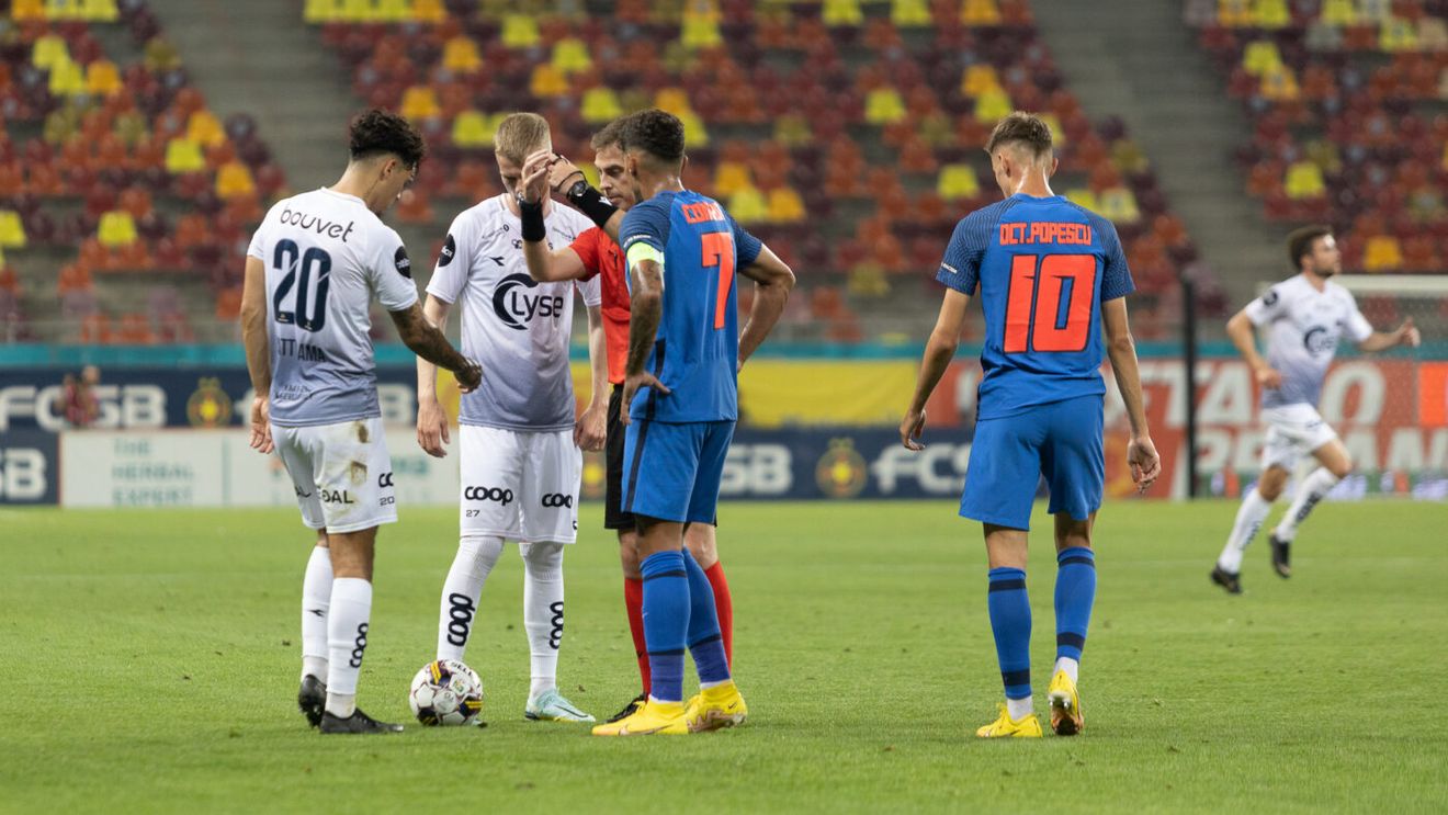 Gafă uluitoare la PRO TV, chiar în timpul meciului FCSB - Viking! Ce a putut să apară pe ecran, în direct, în fața a milioane de telespectatori!