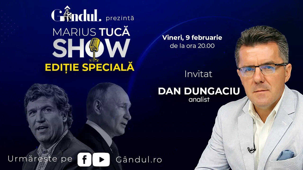 Marius Tucă Show - Ediție Specială. Invitat: prof. univ. dr. Dan Dungaciu