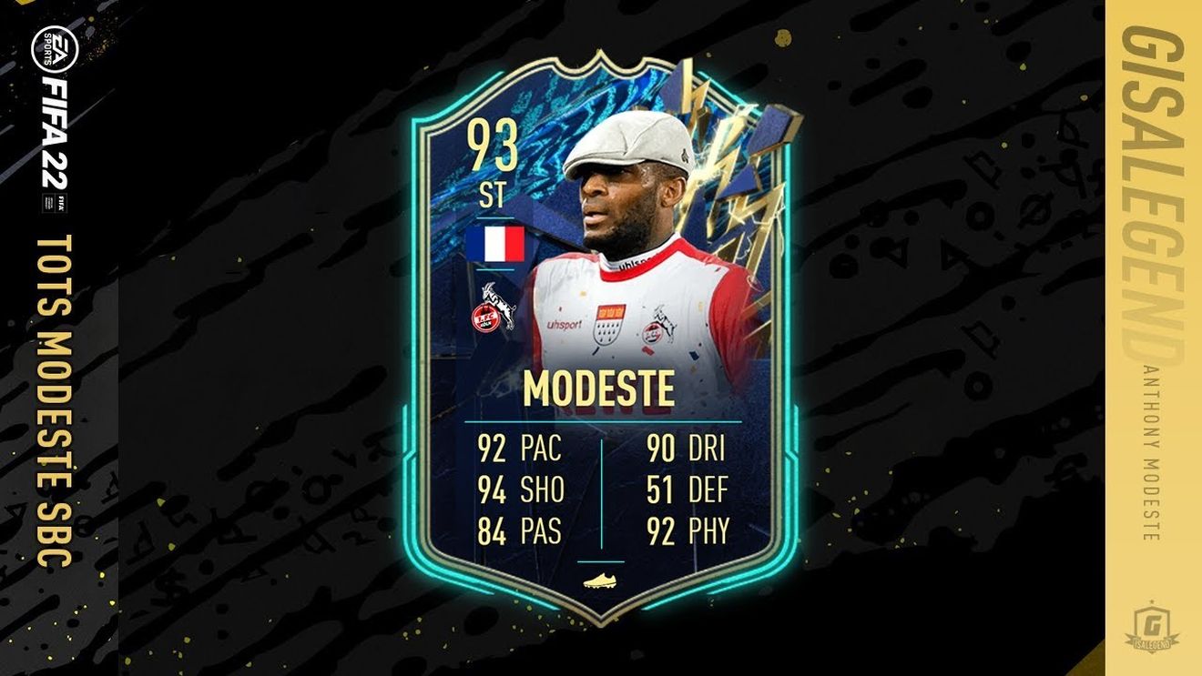 Anthony Modeste în FIFA 22. Cerințele SBC și recenzia cardului