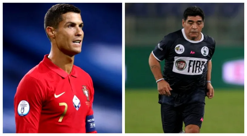 Reacția cutremurătoare lui Cristiano Ronaldo, după moartea lui Diego Maradona: „Lumea își ia rămas bun de la un geniu etern” | FOTO