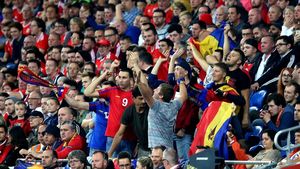 Nebunie pe străzile din Chisinău după victoria Moldovei în fața Poloniei! Atmosferă ca în România din timpul marilor victorii ale Generației de Aur | VIDEO
