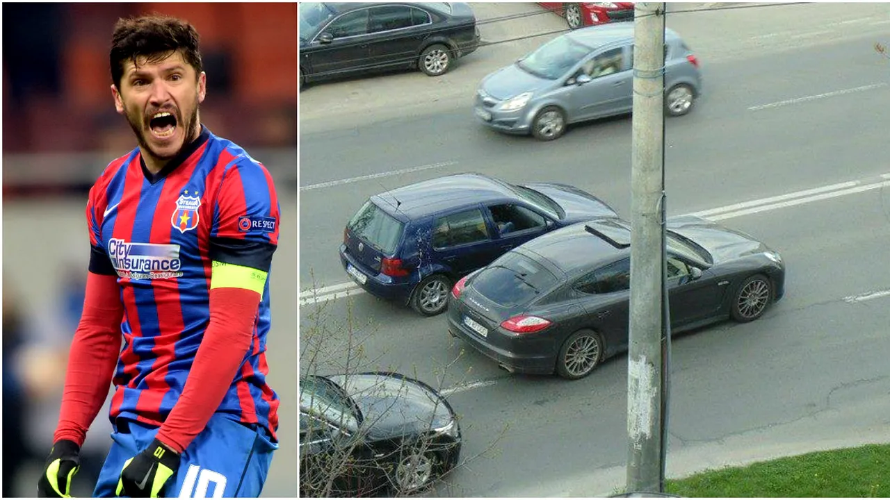 FOTO | Martorii susțin că Tănase a injurat și a aruncat cu un lichid misterios spre ocupanții unei mașini. Reacția stelistului: 