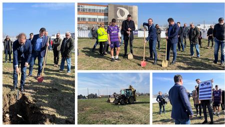 S-a pus temelia simbolică pentru viitorul stadion-lego al Timișoarei, cu o capsulă a timpului: ”Moment istoric”