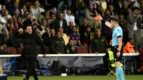 Istvan Kovacs, atacat pe teren de Xavi, după Barcelona - PSG 1-4! Scene halucinante cu antrenorul catalanilor care urla şi a fost la un pas de un conflict fizic cu arbitrul român