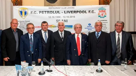 Gloriile Petrolului** au fost sărbătorite la 50 de ani de la victoria cu Liverpool VIDEO
