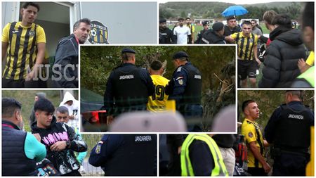 VIDEO Bătaie între doi coechipieri la derby-ul Argeșului din Liga 3! Jandarmii au intervenit și au fost aproape să-i aplice o corecție unuia dintre ”cocoșii” din echipa antrenată de un campion cu Dinamo