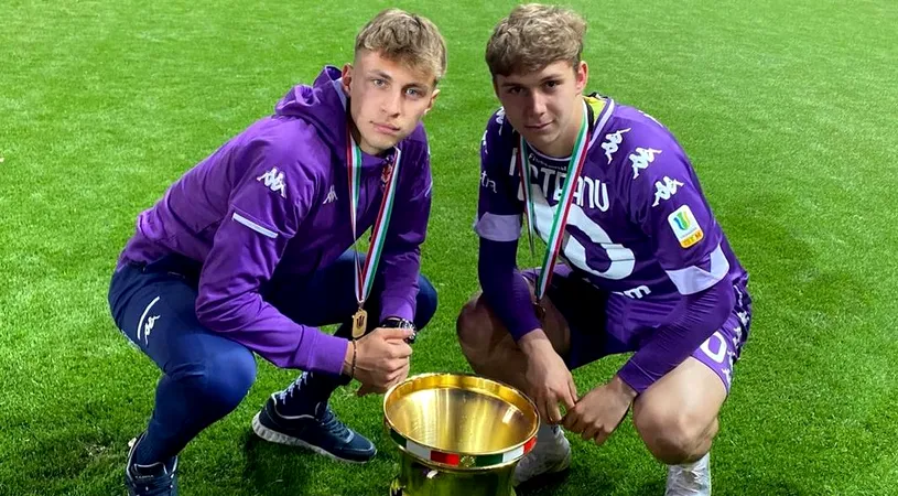 Louis Munteanu, performanță fabuloasă cu Fiorentina: A câștigat Cupa Italiei Primavera! Toscanii, campioni pentru a treia oară la rând | FOTO