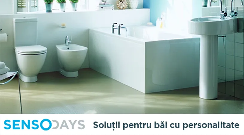 (P) SensoDays va propune solutii de amenajare pentru o baie personalizata!