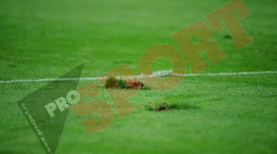 Așa arăta gazonul Arenei Naționale la ora meciului inaugural, România - Franța, jucat pe data de 6 septembrie 2011