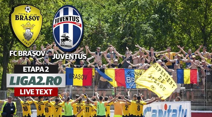 FC Brașov - Juventus 1-0.** Grigorie păstrează toate punctele sub Tâmpa