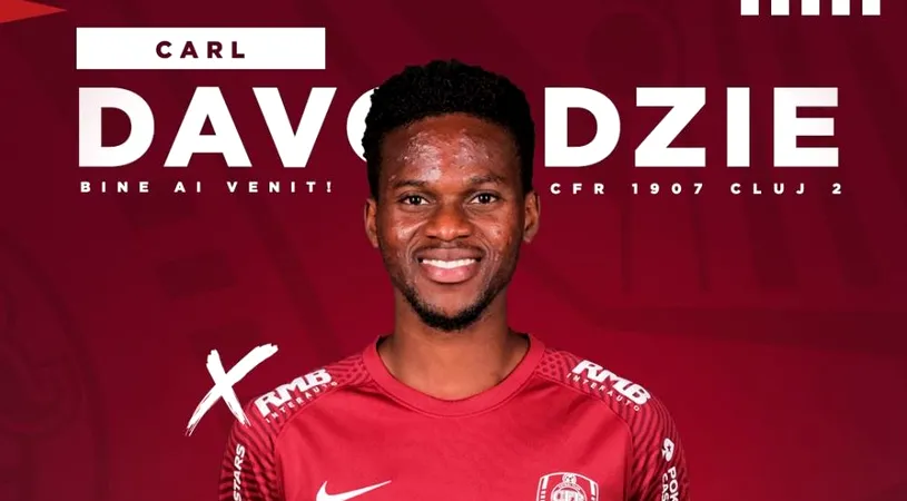 CFR Cluj semnează transferuri pe bandă rulantă! L-a împrumutat pe atacantul ghanez Davordzie