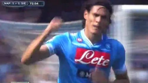 VIDEO De colecție:** Ă‚sta ar putea fi ultimul gol al lui Cavani pentru Napoli. Lovitura după care City, Real și Juve pot începe licitația