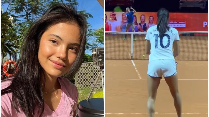 Asta da surpriză! În tricoul cărei echipe de fotbal a apărut Emma Răducanu la turneul de la Stuttgart, cu numele ei imprimat pe spate | FOTO