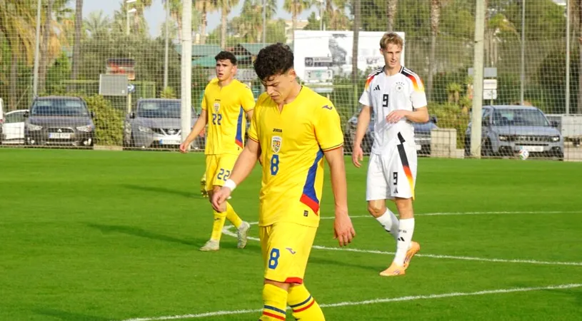 Au mers să joace fotbal, dar s-au simțit ca la tenis! Tricolorii sub 20 de ani au fost umiliți de Germania cu ”set” la zero