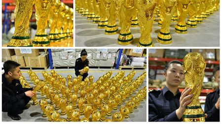 Mondial "Made in China" - 1.020 de replici ilegale ale trofeului Cupei Mondiale au fost confiscate