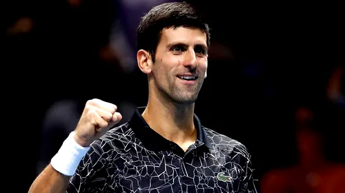 Turneul Campionilor | Cel mai tânăr participant de la Londra a capotat în fața liderului mondial: doar 3 puncte pierdute de Djokovic în ultimele cinci game-uri ale meciului