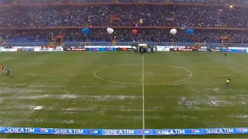 Meciul Sampdoria-Genoa, amânat din cauza ploii, se va disputa marți