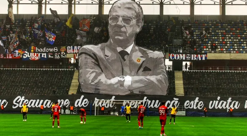 Emerich Jenei, omagiat în Ghencea. Scenografie impresionată a fanilor Stelei: ”Cunosc Steaua pe de rost, pentru că este viața mea!” | FOTO și VIDEO