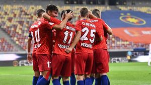 FCSB - Dinamo 3-2 | Două eliminări, greșeli de arbitraj și o victorie uriașă pentru gazde! Roș-albaștrii au sărbătorit pe teren | FOTO & VIDEO