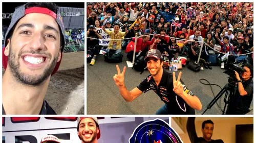 FOTO | Cel mai zâmbăreț pilot din Formula 1 are în sfârșit o cască pe măsură. A avut de ales din sute de modele. La Abu Dhabi, Daniel Ricciardo, pilotul Red Bull va zâmbi pe toată durata cursei