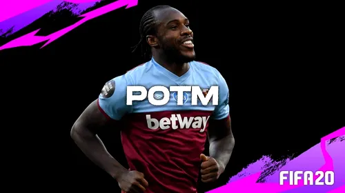 Michail Antonio a fost votat jucătorul lunii în ePremier League! Cum puteți obține cardul jucătorului