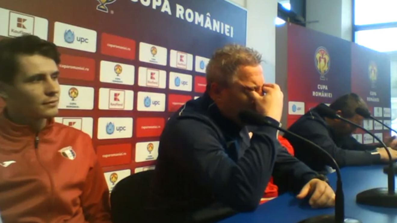 Se apropie clipa despărțirii! Șumudică nu s-a mai putut abține și a izbucnit în plâns: "Simt că e sfârșitul". Discursul emoționant al antrenorului înainte de finala Cupei României