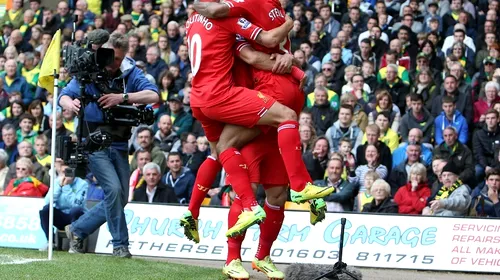 „SS” Liverpool. Sterling și Suarez au adus victoria „cormoranilor” la Norwich, iar Liverpool a ajuns la 11 victorii consecutive