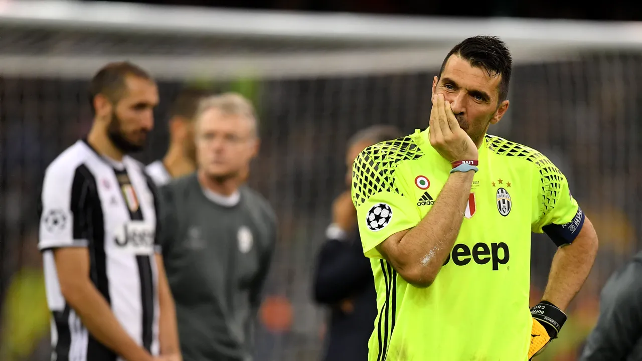 Buffon, campion și la înfrângeri! Reacția plină de clasă a legendei lui Juve după a treia finală de Ligă pierdută