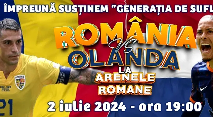 Unde pot vedea bucureștenii marele meci România - Olanda din optimile EURO