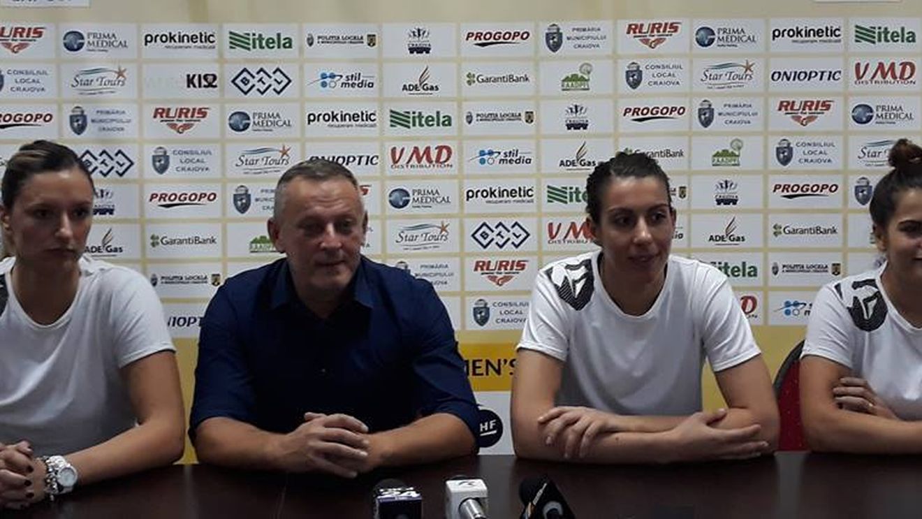 Ambiții mari la Craiova înaintea unui weekend de foc. "Nu ne putem compara cu Podravka Vegeta, ca istorie, ca buget, însă sper să câștigăm pe teren și să ne calificăm în grupele Ligii Campionilor"