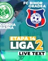 Concordia Chiajna – FC Bihor începe la ora 19:30. Este primul meci din etapa a 14-a a Ligii 2