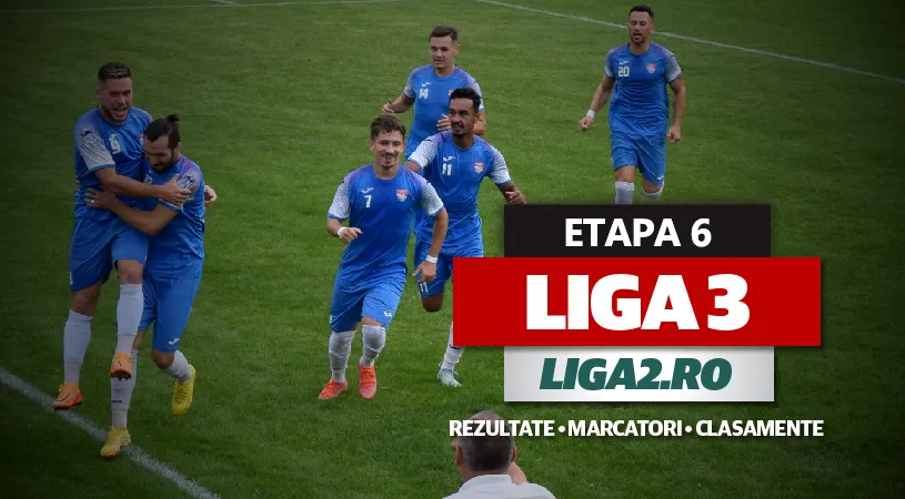 Liga 3, etapa 6 | CSM Reșița suferă primul eșec, chiar acasă. Dunărea Călărași pierde și ea. Astra și Brăila, umilite din nou. Corvinul, victorie la limită cu Ungheni