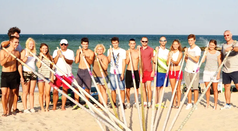 Cu prăjina pe mare! Primul concurs de prăjină pe nisip din România