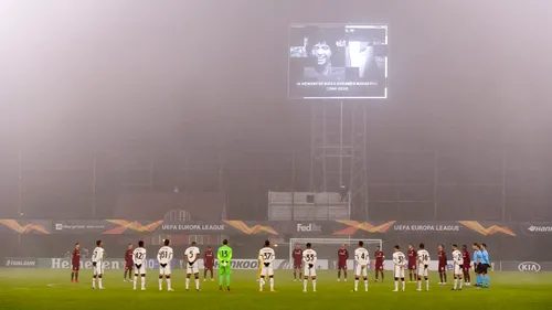 CFR Cluj nu l-a uitat pe marele Maradona! Gestul superb pe care l-a făcut campioana României la meciul cu AS Roma | FOTO