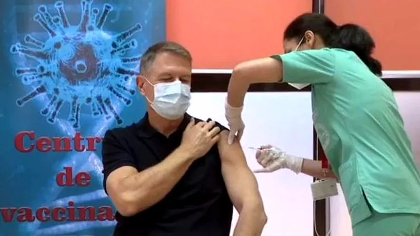 Klaus Iohannis s-a vaccinat cu a doua doză de vaccin anti-Covid