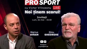 ProSport Live, o nouă ediție premium pe prosport.ro! Dinu Gheorghe și Marius Avram vorbesc despre noul titlu de campioană câștigat de CFR în fața celor de la FCSB!