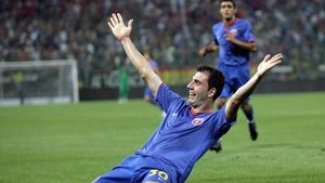 Piovaccari a rupt blestemul. Steaua nu mai marcase în deplasare, într-un meci de Ligă, de 398 de minute