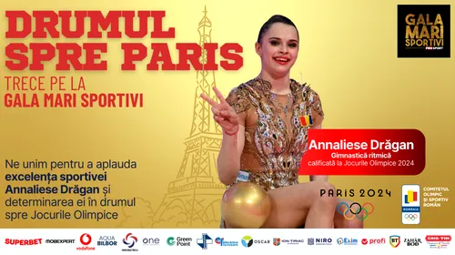 Annaliese Drăgan, premiată la <i class='ep-highlight'>Gala</i> Mari Sportivi ProSport pentru calificarea la Jocurile Olimpice de la Paris: „Mulțumesc, ProSport! Este o mare onoare să fiu premiată alături de cei mai distinși sportivi din România!”. VIDEO