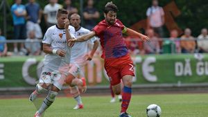 Rusescu a primit de la Reghecampf o nouă misiune, atacantul s-a transformat total!** Cum s-a descurcat din postura de căpitan