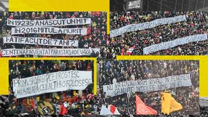 CRONICA ULTRA. Un derby urât. Puține mesaje și cam atât. PCH, ironii pentru rapidiști. „Bocciu” nu a fost uitat: „În loc să refuzi, ar fi trebuit să mulțumești, v-am pus la inelul 3 cu gândul să slăbești”. Boicot din partea „FCD- SUD”. „Ultras nu e despre...”. FOTO VIDEO