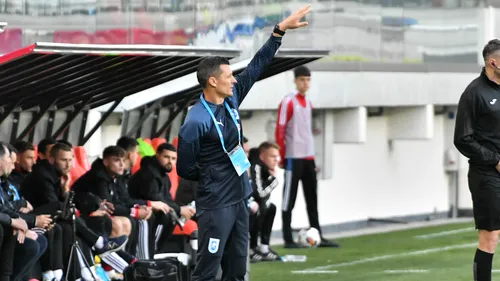 Costel Gâlcă a răbufnit împotriva fotbalistului său, după Maribor - Universitatea Craiova 2-0! Nu s-a ferit să îl acuze: „A fost decisivă eliminarea lui”
