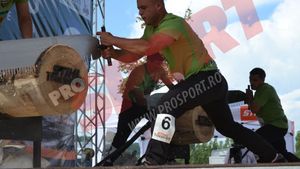 După trei clasări pe locul al doilea, Dan Petrescu a devenit mai bun tăietor de lemne din România