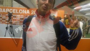 FOTO "Struț" de argint! Oprea obține locul doi la CE!  "I-am bătut pe toți, am omis doar unul!"