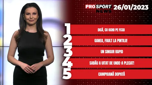 ProSport News | Campioană dopată! Un nou caz Simona Halep în sportul românesc. Cele mai importante știri ale zilei | VIDEO